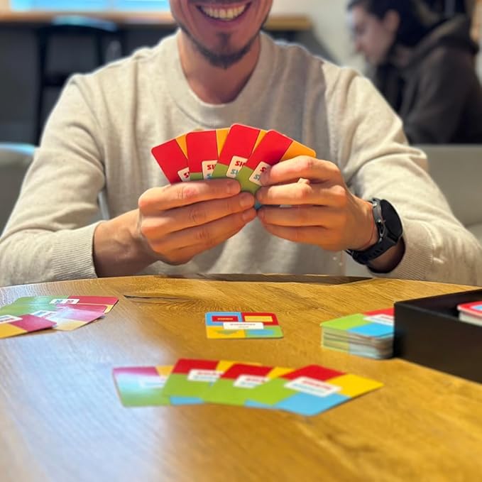 Hat Acrobat Shape Shout! - The Tricky Game for Adults and Teens - Hilarious Games Family Will Approve - Card Games for Adults and Teens - Shape and Color Match Game