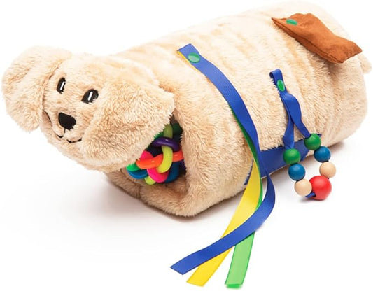 Twiddle Premium Dementia Activities for Seniors - Comforting Alzheimer’s Products for Elderly - Engaging Sensory Items for Adults and Kids (Pup)