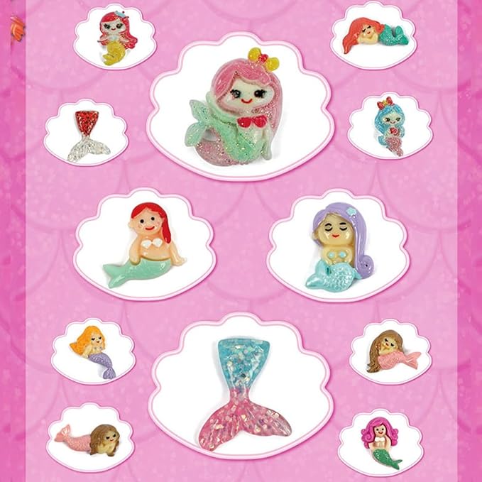 12-Pack Mermaid Discovery Set for Kids - Exciting Seashell Digging Adventure - Educational Princess Collection of Mystical Sea Life
