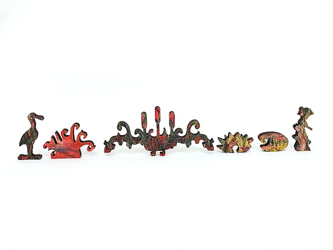 Wooden Jigsaw Puzzle for Adults - Uniquely Shaped Pieces - Made in The USA by FoxSmartBox - 210 Pieces - Water-Lily Pond