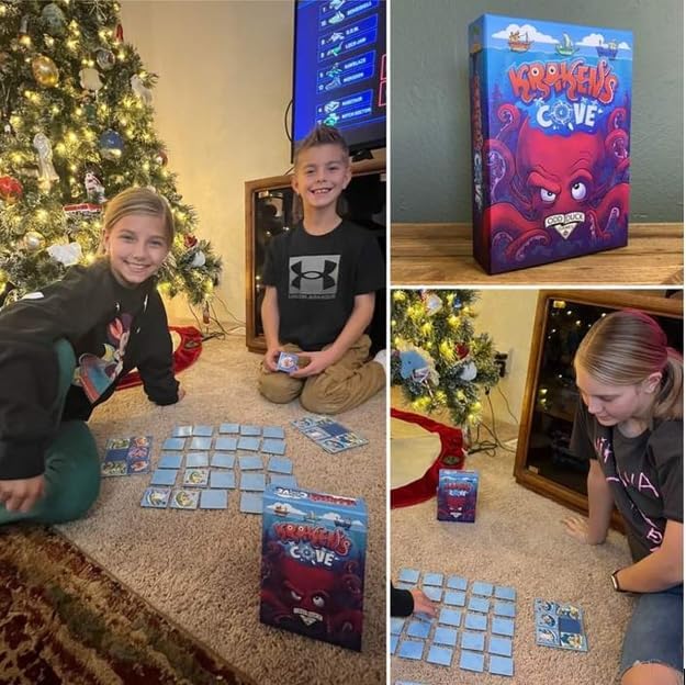 Kraken’s Cove – Memory & Strategy Game for Kids & Families | Quick Play Ocean Adventure Game | Ages 5+ | 1-3 Players | Under 15 Minutes