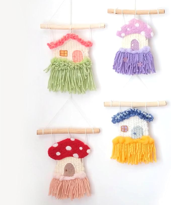 Sawvolker Wooden Multi-Craft Weaving Loom Kit,15.5" H x 9.85" W Large Weaving Frame Loom for Beginners Kids Adult Seniors Crafts,Hand-Knitting Weaving Machine with Shuttles Handcraft Weaving Loom