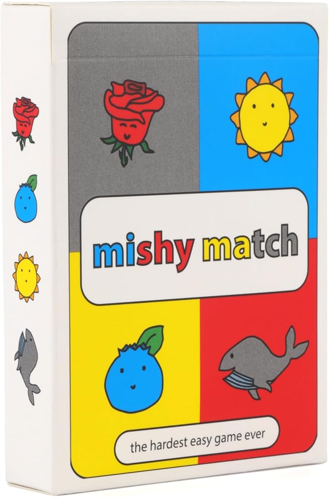 Mishy Match Award-Winning Card Game - The Hardest Easy Game Ever - Hilarious Brain-Melting Party Game - Card Games for Adults and Teens - Silly Gifts for Adults & Teens - Mensa Games