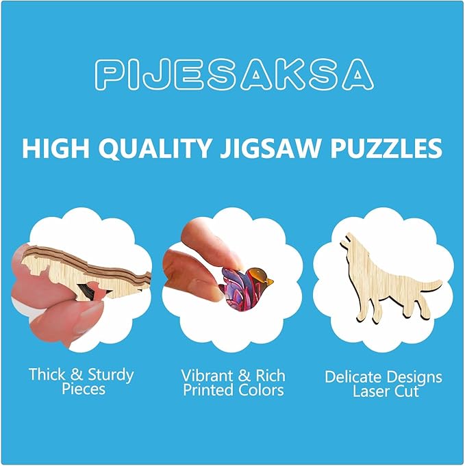 Wooden Puzzles for Adults, Embossed Sea Turtle Puzzle for Adults, Unique Shaped Wooden Jigsaw Puzzle, Wood Puzzles Adult, Fun Gifts for Friends & Family, Wall Art Canvas (M-11.4 * 11.3in -190 pcs)