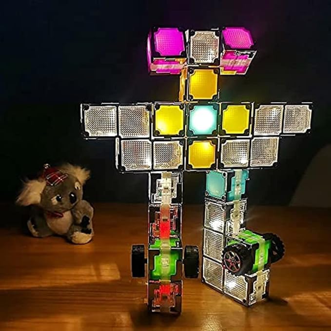24 Magnetic Building Blocks – Light-Up STEM Educational Toy for Toddlers & Kids, Intertek Approved, Patented in US & China, Interactive Learning Cubes