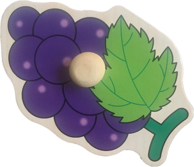 Home Learning Preschool Early Educational Development Colorful Fruit and Vegetables Wooden Peg Puzzle Jigsaw Bundle Shape Toys and Games for Age 3-7 Years Old Child Children Boys Girls