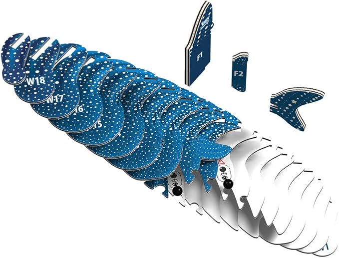 Eugy Whale Shark 3D Puzzle, 22 Piece Eco-Friendly Educational Toy Puzzles for Boys, Girls & Kids Ages 6+