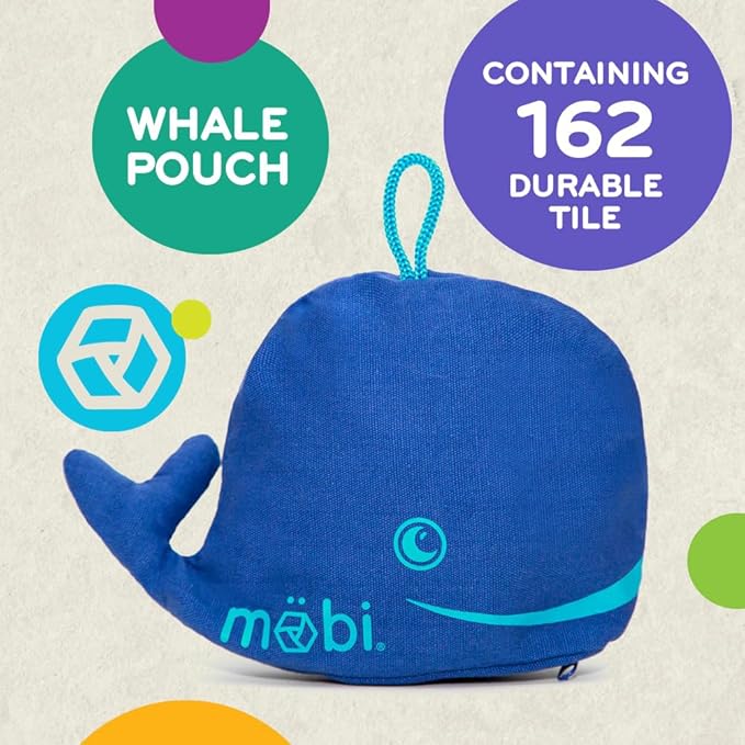 Mobi Educational Math Game - Addition, Subtraction, Multiplication and Division in a Crossword Grid, Numerical Function Tiles, Learning Math Games Kids - for Children Ages 8+