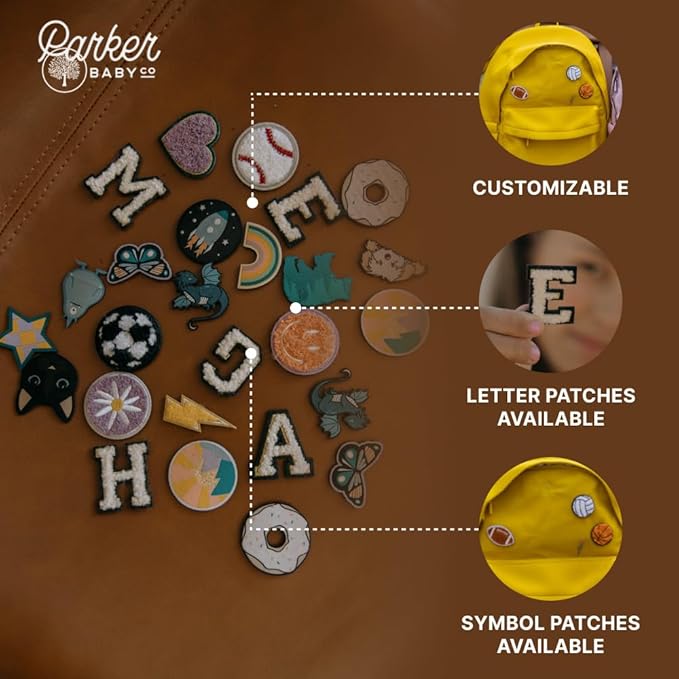 Parker Kids Backpack | Tear-Resistant & Comfortable Backpack for Kids with Patch Customization | Play-Proof Kid School Bag