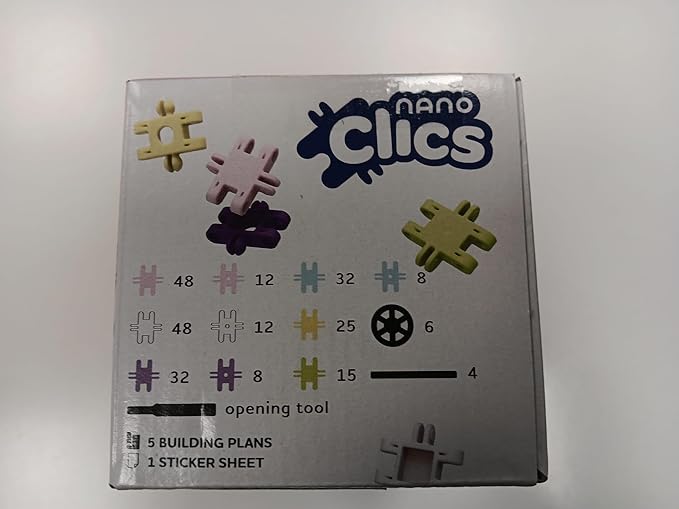 Nano Clics Fantasy Builders 250, Construction Toys for Children Ages 8 and up, Creative Educational Toys in a 250 Piece Set, Building Blocks for Girls and Boys, Durable Toys