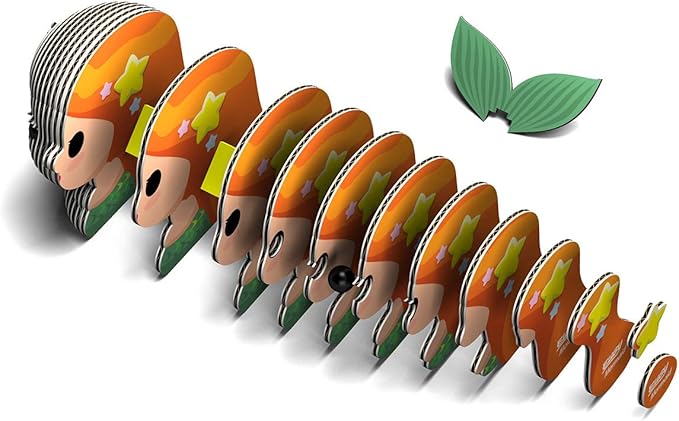 Eugy Mermaid 3D Puzzle, 25 Piece Eco-Friendly Educational Toy Puzzles for Boys, Girls & Kids Ages 6+