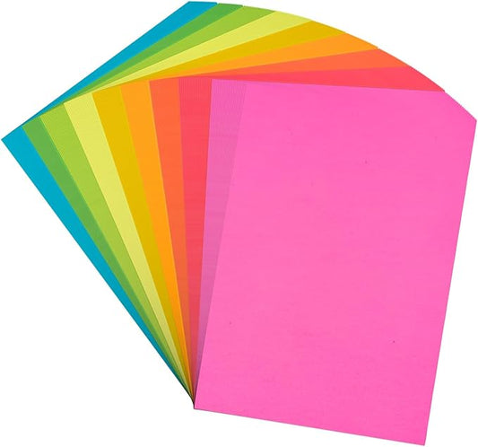 Colored Copy Paper 8.5X11 Inches,180 Sheets 9 Colors Brightness Color Paper Letter Size Printer Paper 24 lb/90GSM for Arts Crafts DIY Projects School Office Supplies Origami Kids