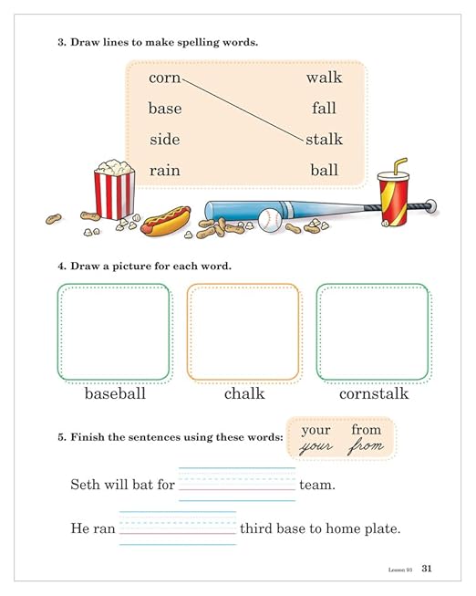 Spelling and Poetry 1 - Abeka 1st Grade 1 Spelling and Poetry Student Work Book