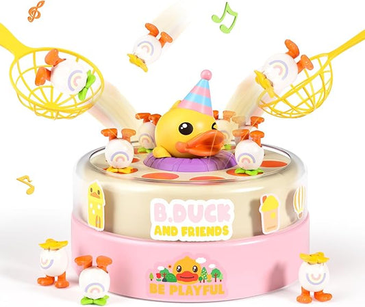 B.Duck Games for Kids Age 4-6, Catch and Bounce Duck Board Games for Kids 3-5,Family Toddlers Games Birthday Gifts for 5-7 Girls, Birthday for Toddlers 4-8