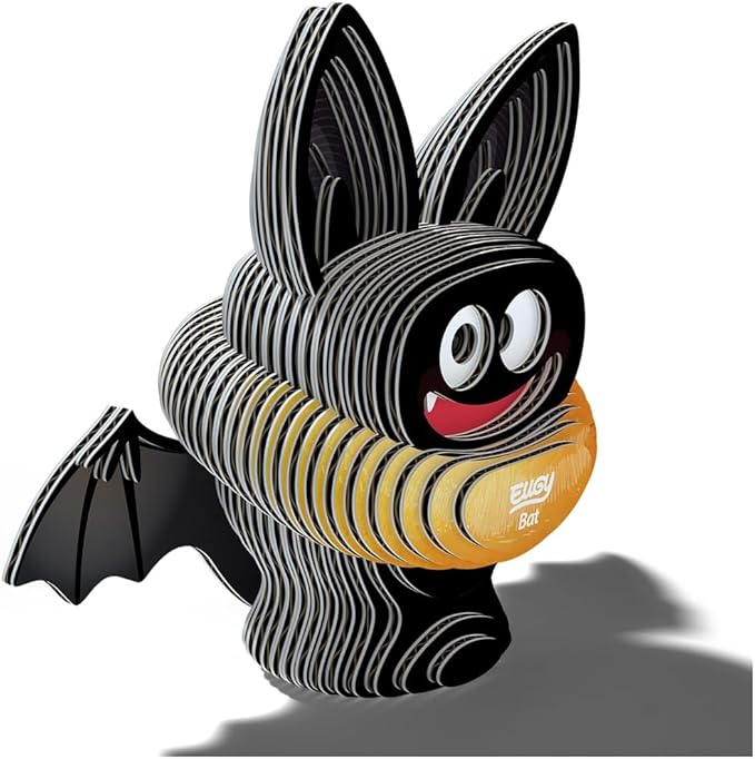 Eugy Bat 3D Puzzle, 31 Piece Eco-Friendly Educational Learning Puzzles for Kids 6+
