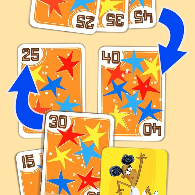 Melon Rind Jump 5, Math Game for Kids Learning Multiples of 5, Lively Basketball Themed Card Game, a Fun Math Activity for Boosting Confidence, Quick and Easy Screenless Fun, Ages 7+