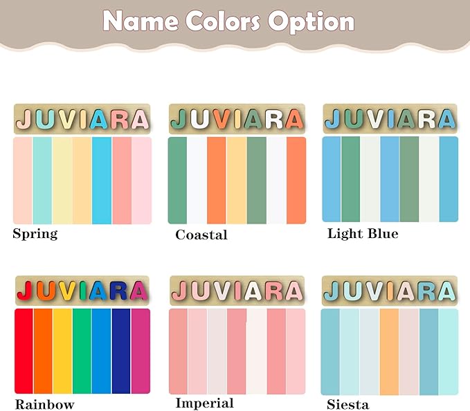 Custom Name Puzzles for Toddlers 1-3 - Name Puzzle for Kids, Personalized Wooden Animal Puzzle, Baby Gifts, Baby Shower, Christmas, Newbaby Gift, Gifts for 1 2 3 Years Old (Animal-Geometry-03)