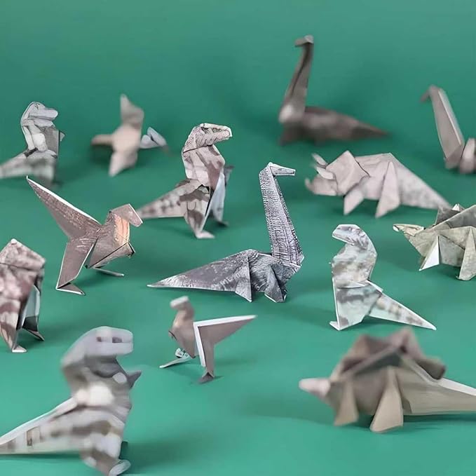 DIY Paper Cats Kit, 50 Sheets Cute Kitten Origami Papercraft, Fun 3D Animal Sculpture Craft, Creative Paper Sculpture Desktop Bookshelf Decoration, Funny Gift for Pet Lovers (Dog)