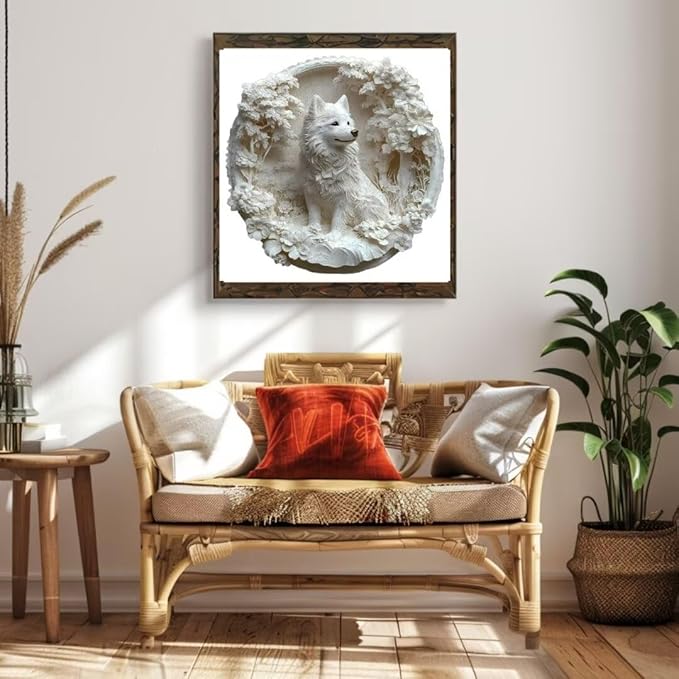 Wooden Puzzles Adults, 3D Samoyed Dog Wooden Puzzles 200 Pieces, Unique Animal Shaped Wood Challenging Jigsaw Puzzles Gifts for Adults, 11.4x11.1in