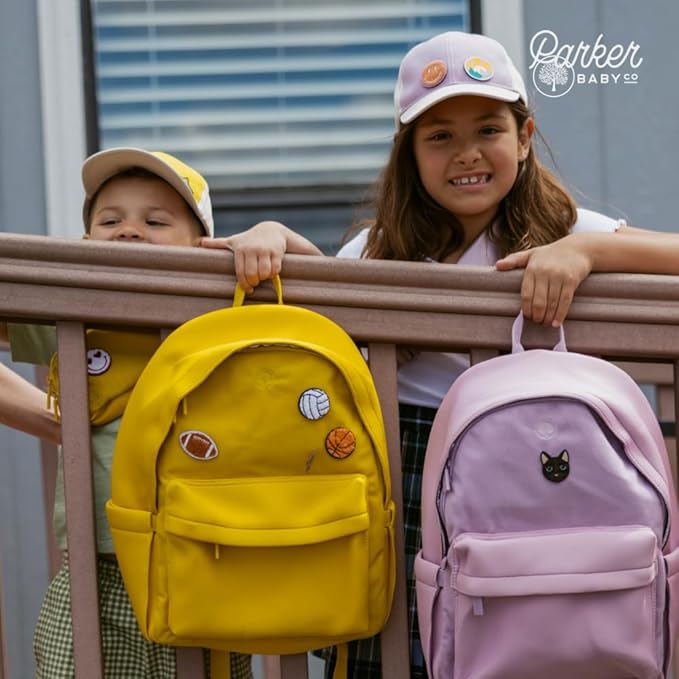 Parker Kids Backpack | Tear-Resistant & Comfortable Backpack for Kids with Patch Customization | Play-Proof Kid School Bag