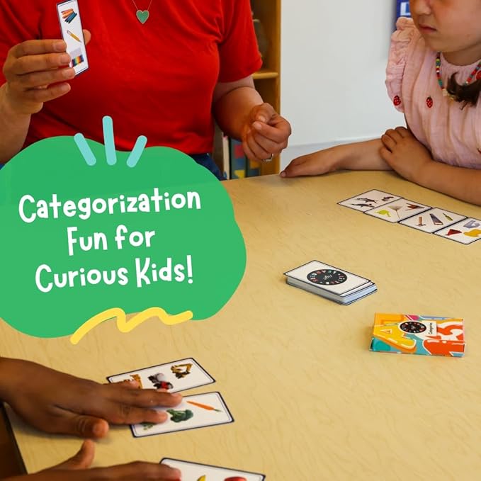 What Doesn't Belong? Educational Card Game for Kids – Fun Logic & Critical Thinking Game for Preschool & Kindergarten – Speech Therapy, Homeschool & Classroom Learning Activity