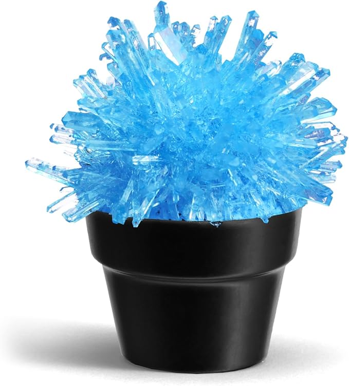 Crystal Growing Kit for Kids, Cactus-Blue DIY Crystal Science Experiment Set, Grow Your Own Crystals, STEM Educational Chemistry Kit for Boys & Girls Ages 6-12, Fun Science Lab Gift for Kids