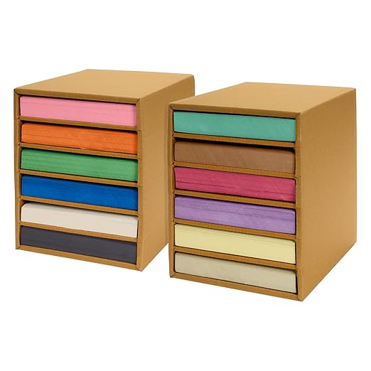 Colorations Lightweight Construction with Organizers - 2,400 Sheets - 9" x 12", Assorted Colors, Bulk Arts and Crafts Supplies, Classroom Must Haves
