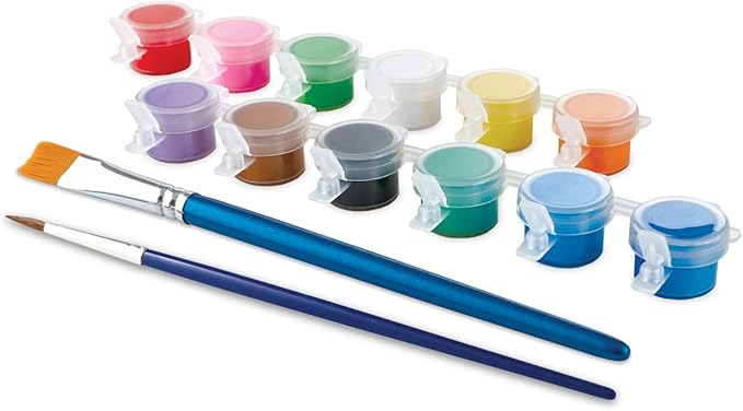 MindWare Paint Your Own Porcelain: Rocket Light with 2 Tea Lights, 12 Paints & 2 Brushes - Creative paintable Pottery Crafts & Gift Kits for Kids