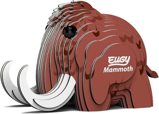 Eugy Mammoth 3D Puzzle, 22 Piece Eco-Friendly Educational Toy Puzzles for Boys, Girls & Kids Ages 6+