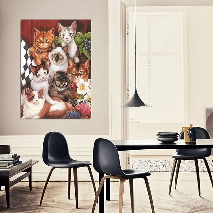 500 Piece Puzzles for Adults Pet Cats 20.5 x 15 Inch 500 Piece Jigsaw Puzzles for Kids Adults Puzzles 500 Pieces for Adults Holiday Educational Challenge Toy