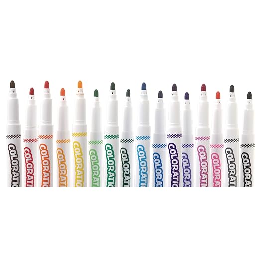 Colorations Washable Markers, Set of 256, 16 Colors, Non-Toxic, Bulk Art Supplies for Kids, Classroom Kit, Coloring Classroom Pack, Crafting Materials