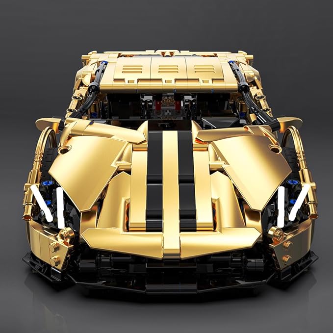 RiceBlock Sports Car Building Blocks Toys Boys or Adults Kits，1:14 MOC Building Set Raceing Car Model,Super Cars for Boys Age 12+ and Adult，1309 Pieces