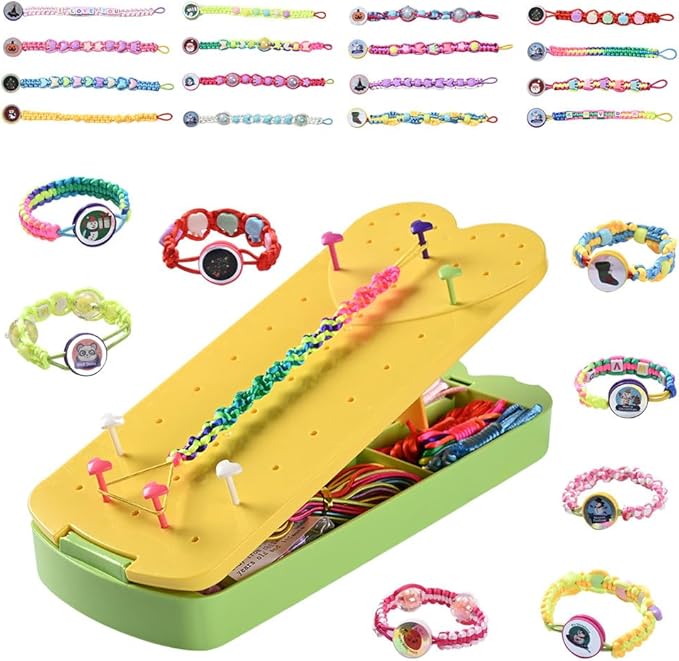 QDGMXIV Bracelet Making Kit for Girl 7 8 9 10 11 12 Year Old, Arts and Crafts Kid Gifts for Birthday