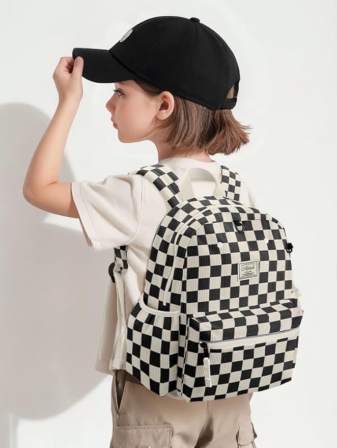 Corduroy Toddler Backpack for Boys 2-5: Preschool Backpack for Boys Girls - Cute Kids Backpack for Boys 13.5" H Fit Folder