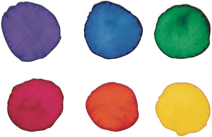 S&S Worldwide Color Splash! Liquid Watercolor Paint, 8 each of 6 Vivid Colors, 1-oz Drip-Dispense Bottles, For All Watercolor Painting, For Groups, Use to Tint Slime, Clay, Glue, Non-Toxic. Pack of 48