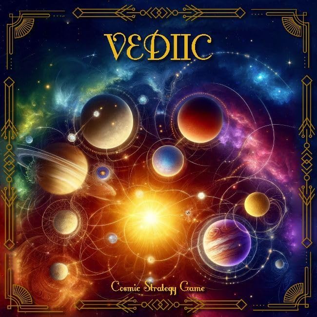 Vedic Board Game - Strategy Board Game for Adults, Teens and Family. Embark on a Cosmic Adventure of Planetary Strategy, 2 to 7 Players | Vediic