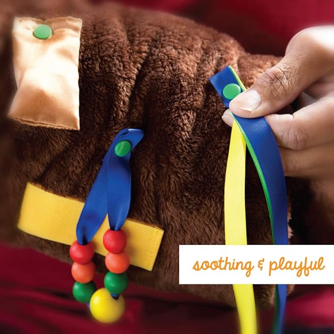 Twiddle - Premium Dementia Activities for Seniors - Comforting Alzheimer’s Products for Elderly - Engaging Sensory Items for Adults and Kids (Brown Cat)