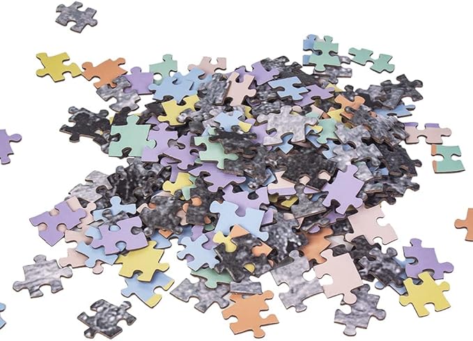 MaxRenard Game 1000 Pieces Jigsaw Puzzle Round Puzzle Toy The Moon