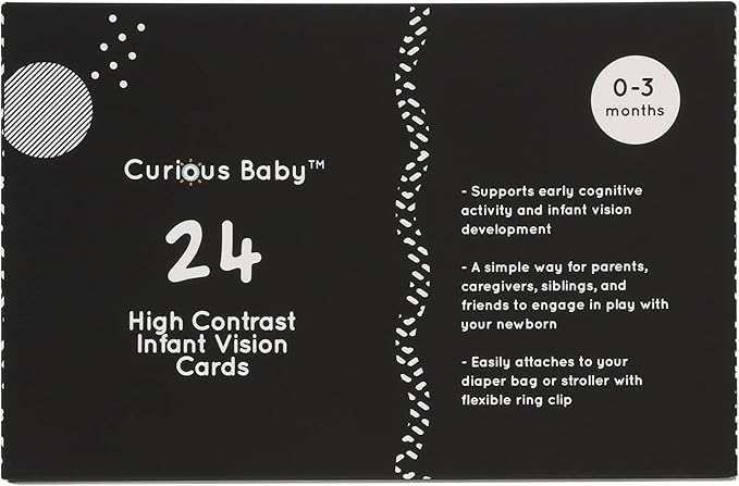 Curious Baby™ High Contrast Expansion Pack – 24 High Contrast Infant Vision Cards