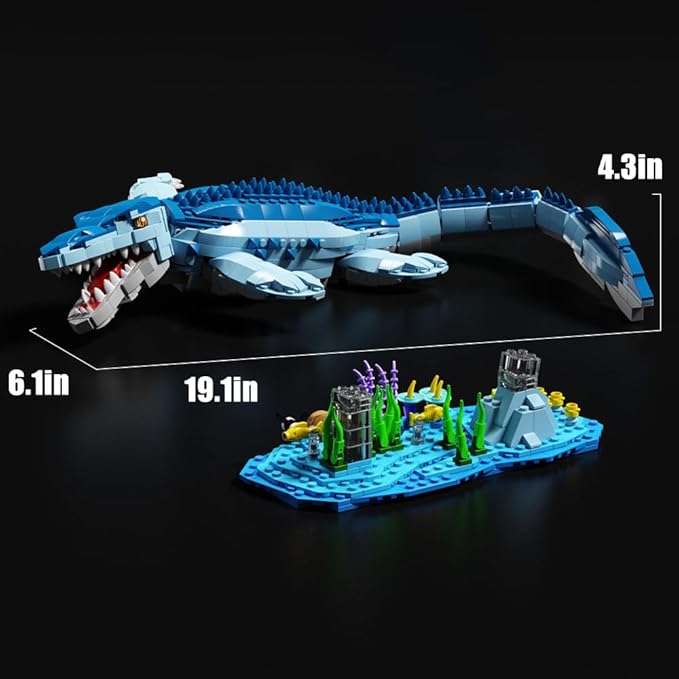 (1158 Pieces Dinosaur Building Blocks Game, STEM Dinosaur Toys for Kids STEM Dinosaur Toys for Children Aged 6, 7, 8, 9, 10, 11, 12, 13, and 14
