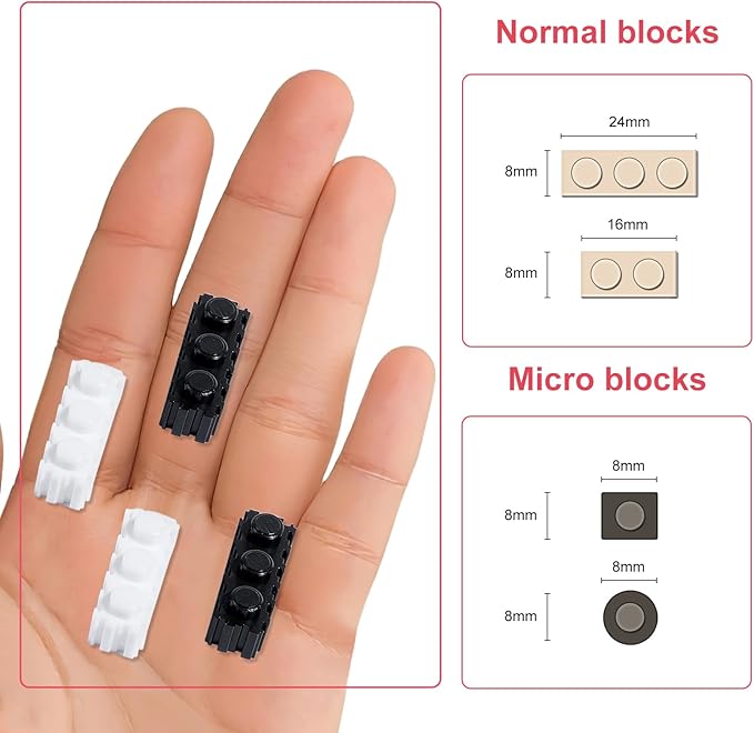 AHZILEl Animal Panda Blocks Building Set, 7822 Pcs Cute 3D Puzzle Mini Building Bricks Toy Kits, DlY Educational Particle Building Birthday Gift