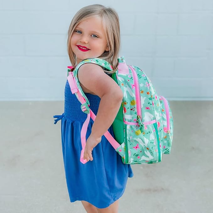 mibasies Girls Backpack 5-8: Lightweight Kids Backpacks for Girls - Girl Bookbag for Elementary School - Rabbit