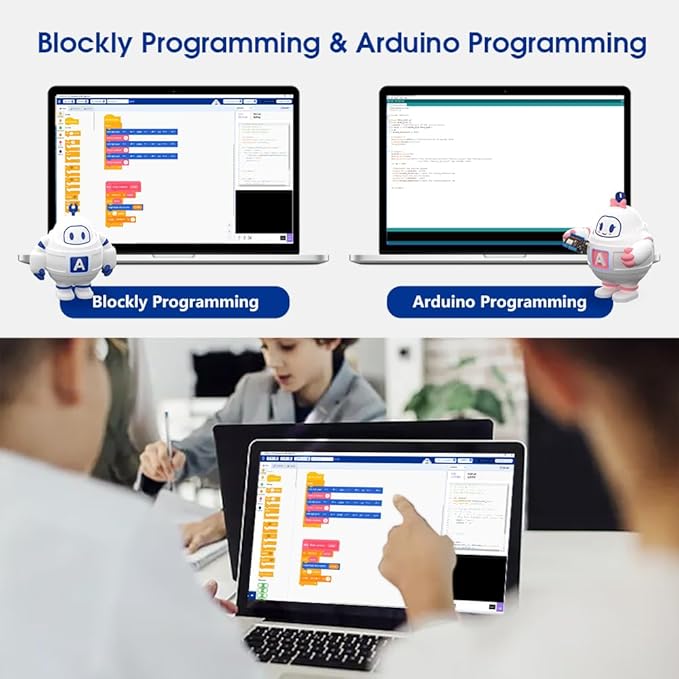 ACEBOTT 3-in-1 ESP32 STEM Smart Home and School Education Kit Compatible with Arduino, STEM Robotics Science Kits for Students Age 12+, Engineering Projects STEAM Activities Gifts 12-16 Year Old