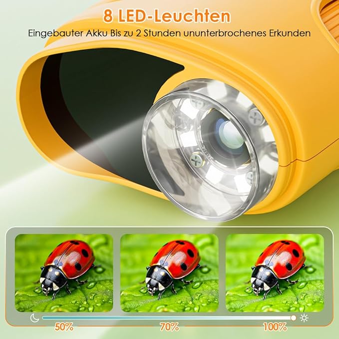 Handheld Microscope for Kids, Temodu 2.0" Screen Educational Science Kit (382zz)