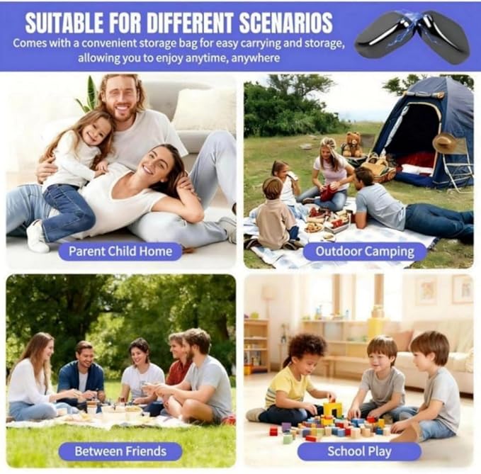 Bighero Magnetic Chess Game,20 Stones,Magnetic Chess with String &Sponge- Portable Intellectual Board Game for Family with Fun Educational Gift A