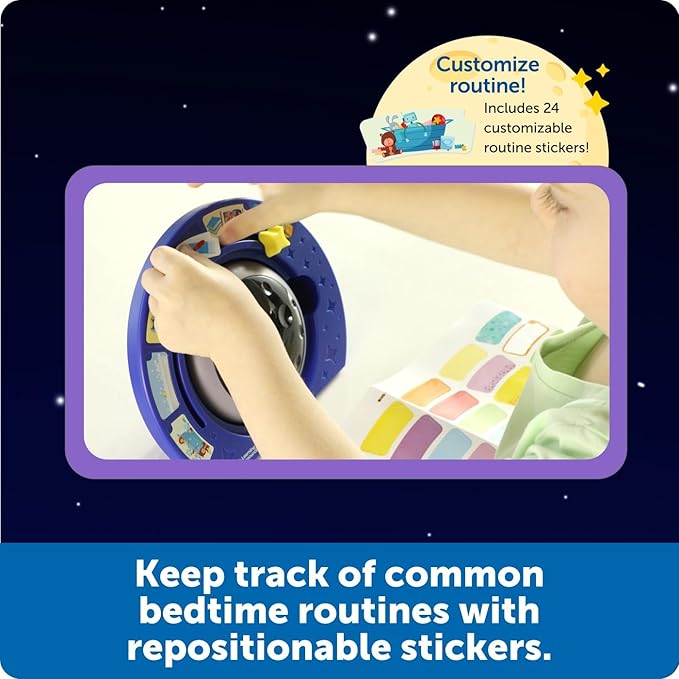 Learning Resources Bedtime Routines - Visual Timer for Kids, Night Light, Time Management Tools for Daily Organization, Count Down Clock, Homeschool Supplies