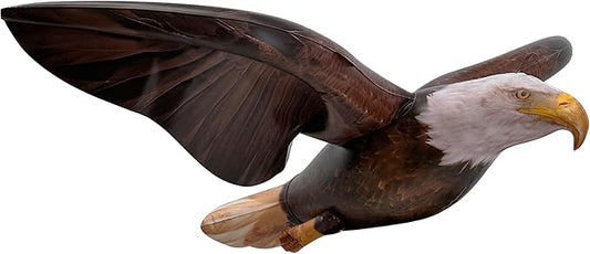 Jet Creations 38" Wingspan Inflatable Bald Eagle, Dark Brown, Realistic Wild Animal Figure, Patriotic Bird, Theme Parties, Pool Fun, Home Yard Décor