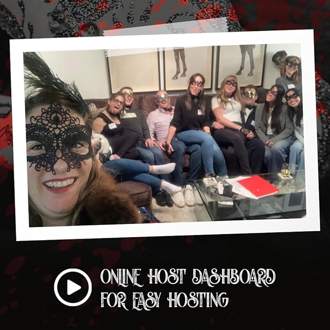 Masquerade and Murder: Ghosts of Our Past | Masquerade Murder Mystery Games for Adults and Teens | Flexible 4-20+ Players | Physical Game Kit