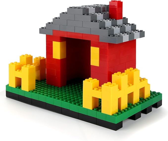 Feleph 320 Pieces 2x4 Red Bricks Parts Building Blocks Classic Creative Play Set Toy Accessories Compatible with 3001 Major Brick Brands (Red)