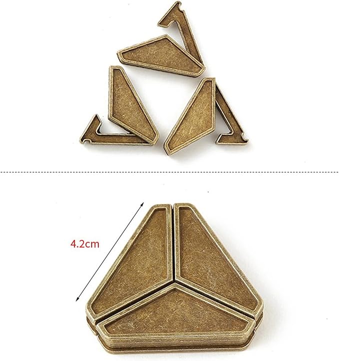 VolksRose 9pcs Brain Teaser Puzzles, Metal Wire Puzzles Set, Mind Smart Game IQ Challenge Puzzle Games, Educational IQ Test Unlock Interlocking Toy Lock Puzzles Gift for Adults Teenagers